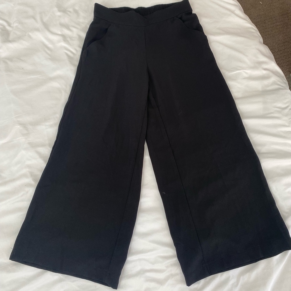 Wide Leg Black Pants